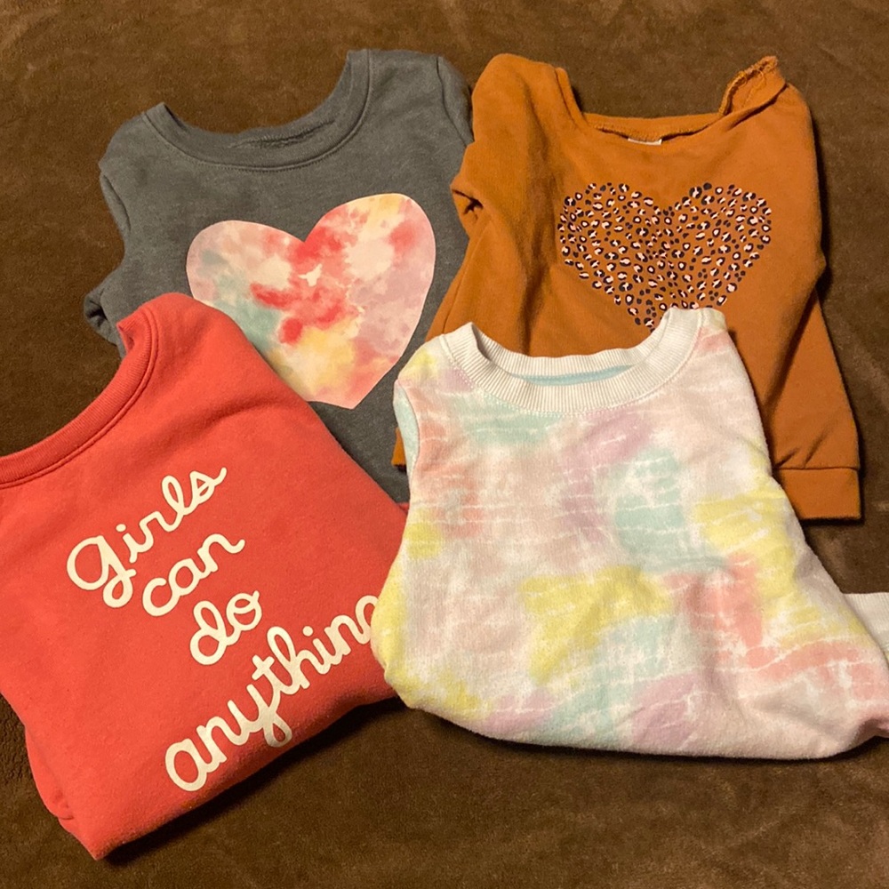 Kids Sweatshirts - Gray, Orange, Pink, Multicolor